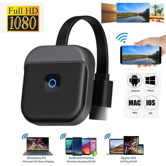 Бездротовий HDMI-адаптер для відображення, G59 2.4G 4K HDMI-адаптер для телевізора з відео та аудіо, адаптер Plug and Play | Зображення 9