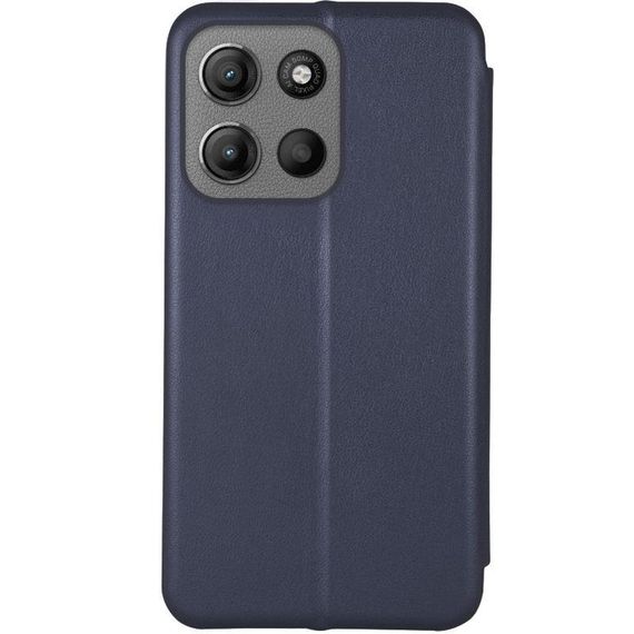 Кожаный чехол-книжка Classy для Motorola Moto G15 4G Темно-синий | Зображення 1