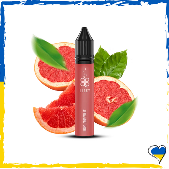 Рідина для самозамісу Lucky Grapefruit Грейпфрут 30 мл (5%) Лаккі сольова заправка для вейпу сигарет pod рідина для pod