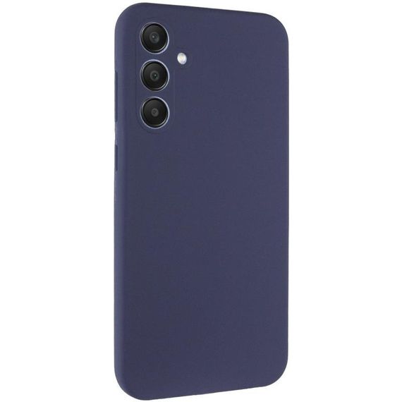 Чехол TPU GETMAN Liquid Silk Full Camera для Samsung Galaxy S26+ Синий / Midnight Blue