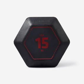 Гантель Hex для крос-тренінгу 15 кг чорна - One Size