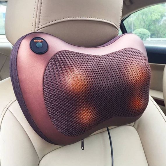 Масажна подушка Car and Home Massage Pillow, масажер для шиї автомобільний | Зображення 3