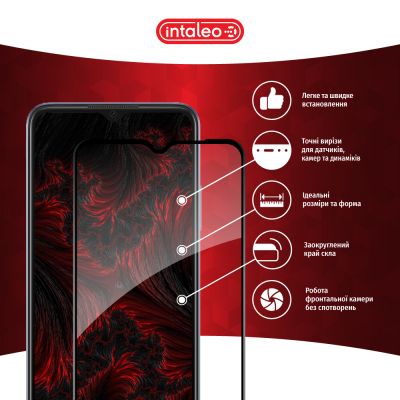 Стекло защитное Intaleo Full Glue Oppo A18 Black (1283126583179) | Зображення 2