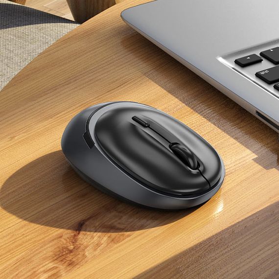 Мышь Hoco GM34 Nuevo dual-mode Black metal gray | Зображення 4