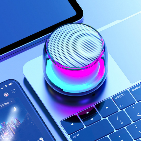 Бездротовий Bluetooth-динамік SV з підсвічуванням 80*80*62mm (sv2282) | Зображення 2