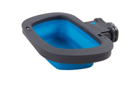 Миска складана з кріпленням на клітину Dexas Collapsible Kennel Bowl, 0.6 л, блакитна | Зображення 1