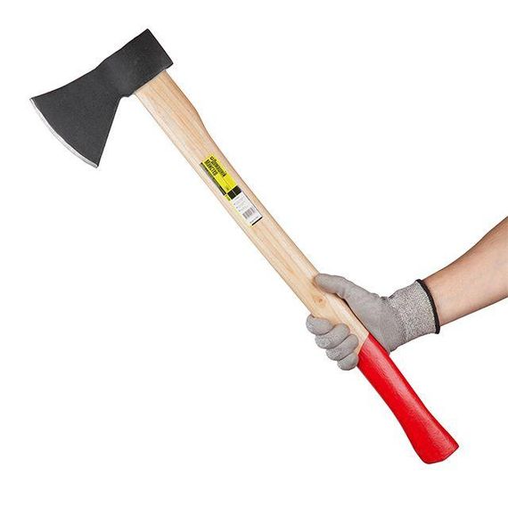 Сокира 1200 г.з дерев'яною рукояткою INTERTOOL HT-0269 | Зображення 4