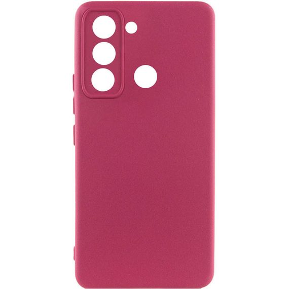 Чехол Silicone Cover Lakshmi Full Camera (A) для TECNO Spark 8C Бордовый / Marsala