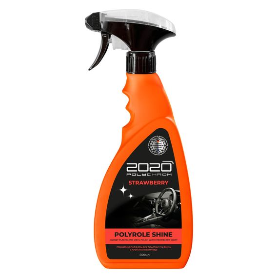 Глянцевый полироль для пластика и винила с ароматом клубники Polychrom 2020 Polyrole Shine 500 мл (722232)