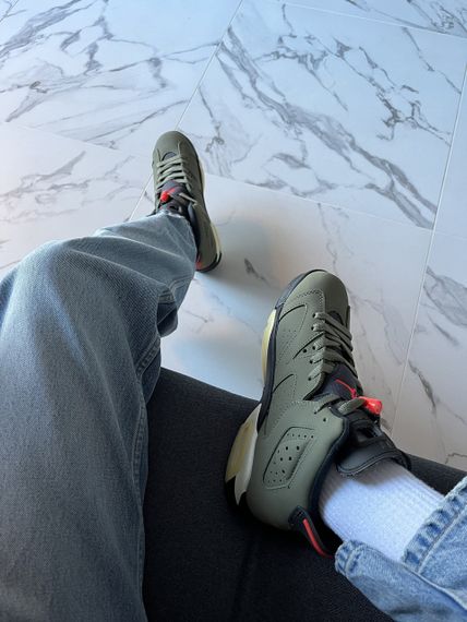 Кросівки Jordan 6 x Travis Scott Retro Olive весна / літо / осінь 2035 | Зображення 8