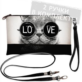 Клатч через плече 25x15 см (KL_GL_L155_BL)