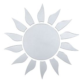 Дзеркальний декор акриловий самоклеючий срібло,15шт (D) SW-00002501