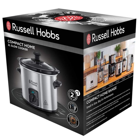 Медленноварка Russell Hobbs 25570-56 Compact Home, 145Вт, 2л, нержавеющая сталь (25570-56) | Зображення 5