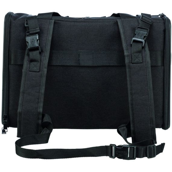 Рюкзак-переноска Trixie Connor для собак нейлоновий чорний/сірий до 8 кг 42х29х21 см | Зображення 2