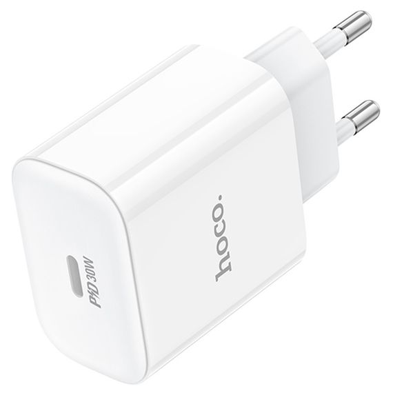 СЗУ 110-240V HOCO C76APro, USB-C, PD30W, PPS, QC3.0, White, Box | Зображення 2
