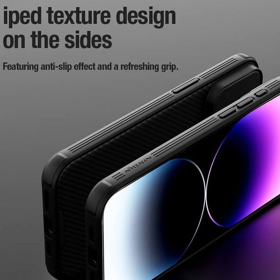 Карбоновая накладка Nillkin CamShield Pro для Apple iPhone 15 Pro Max (6.7") Black | Зображення 6