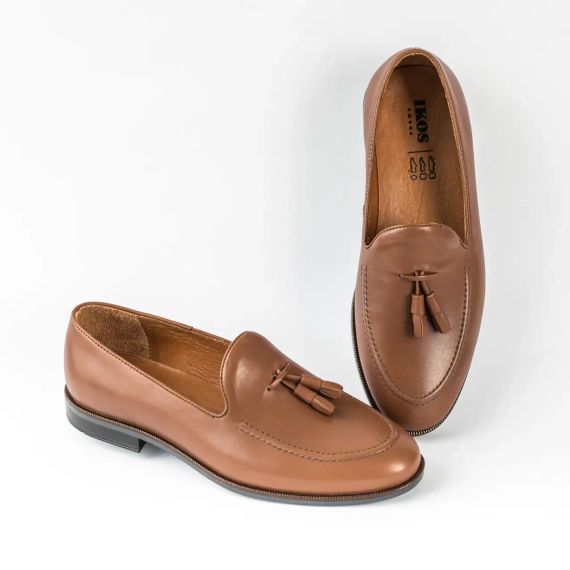 Коричневі лофери Ікос 45 розмір. Взуття, яке дарує стиль! | Зображення 1