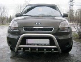 Кенгурятник WT003 (нерж) 51 мм для Kia Soul II 2013-2018 гг