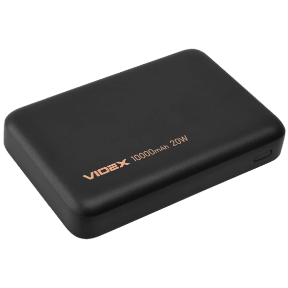 VIDEX VPB-331 15W+PD20W Black 10000mAh Повербанк