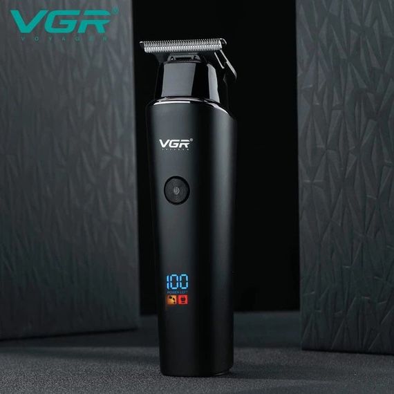 Тример для волосся VGR V-937, з USB-кабелем для зарядки, світлодіодним дисплеєм, 3 насадками | Зображення 6