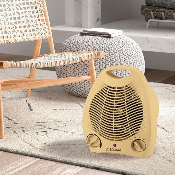 Тепловентилятор Maestro MR-920-BEIGE, 2000 Вт, підлоговий, з термостатом | Зображення 1