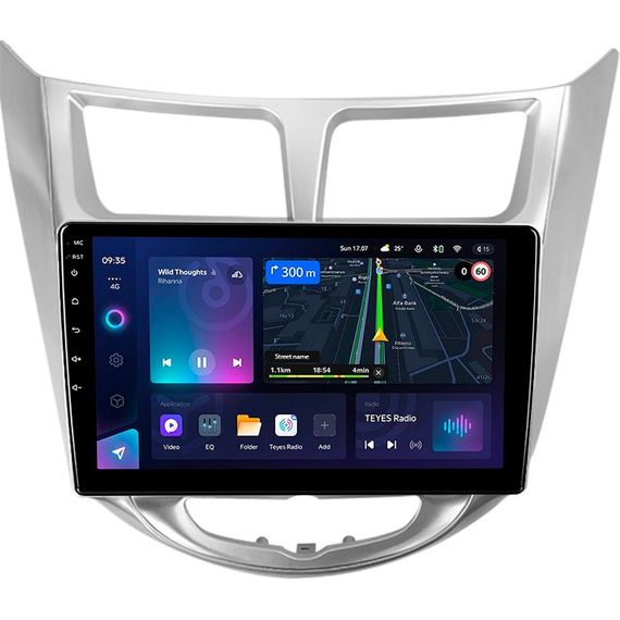 Штатна магнітола Teyes CC3L 4+32 Gb Hyundai Solaris 1 2010-2016 9"
