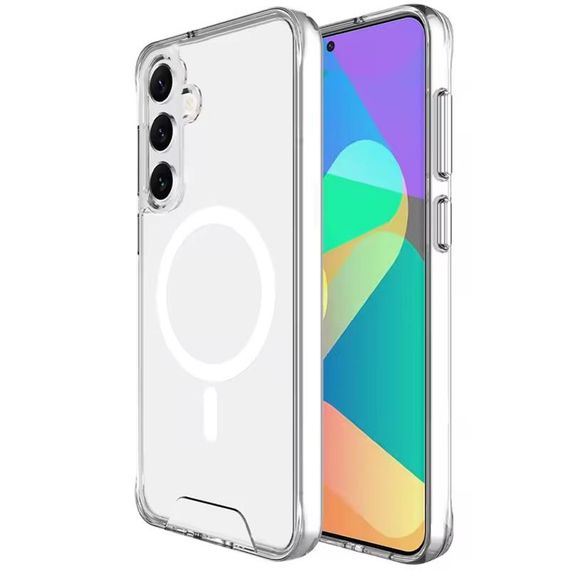 Чохол TPU Space Case with Magnetic Fit для Samsung Galaxy S26+ / S26 Edge Прозорий