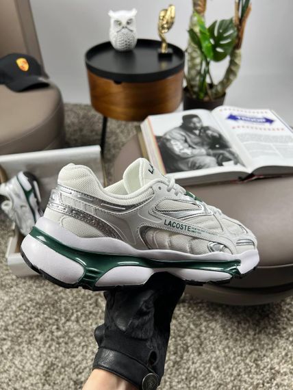 Чоловічі кросівки Lacoste L003 2K24 White Green (текстиль) A3925 46 | Зображення 2