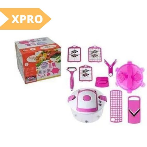 ОвочерізкаXPRO Multi Salad Chef 13 в 1 (18) рожева (GR- 100_310) | Зображення 1