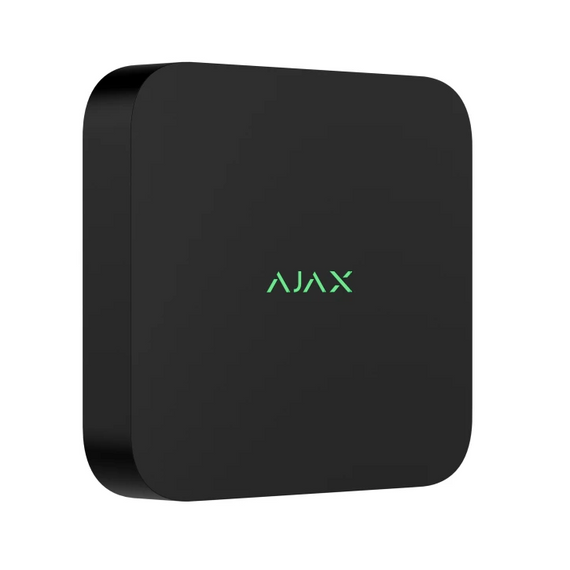 Мережевий відеореєстратор Ajax NVR DC (8ch) black, роздільна здатність до 4К, підтримка ONVIF/RTSP, декодування H.265/H.264,