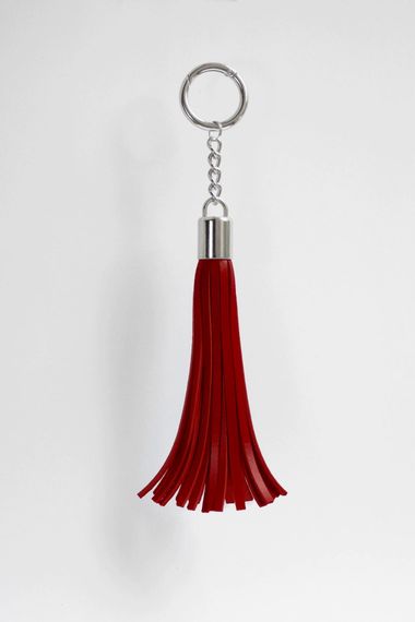 Брелок шкіряний Feral Feelings Флогер Червоний