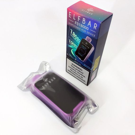 ELF BAR FS18000 смак Виноград (Grape Ice) | Зображення 2
