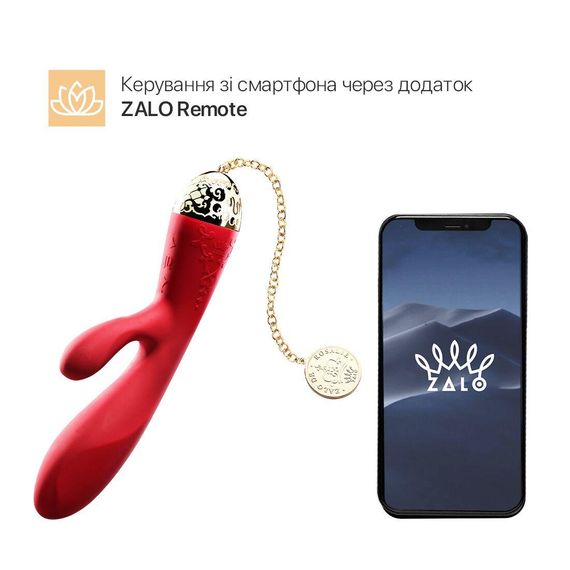 Смартвибратор-кролик Zalo — Rosalie Bright Red | Зображення 1