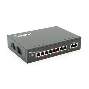 POE коммутатор Merlion 8 POE 10/100 + 2 RJ45 10/100 + встроенный БП 52V 1.8A
