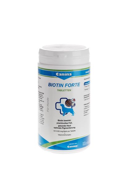 Вітаміни Canina Biotin forte для здоров'я вовни та шкіри у собак 210 табл