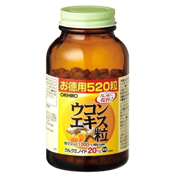 Куркума Orihiro Turmeric Extract 520 Tabs