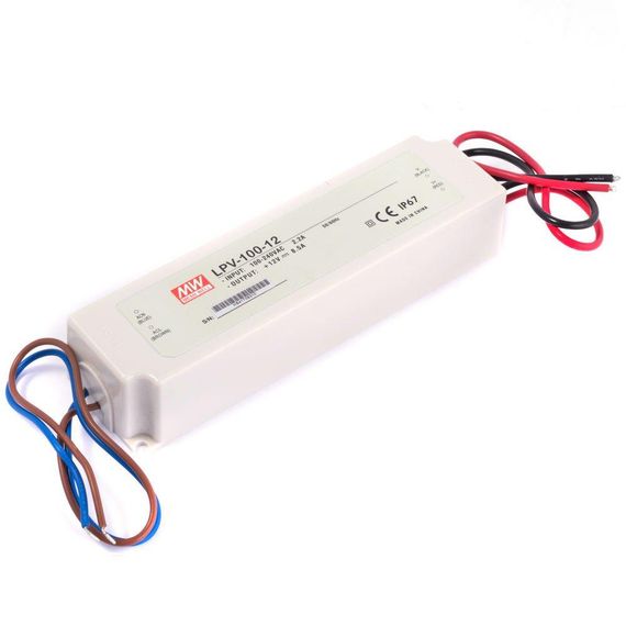 Блок живлення Mean Well LPV-100-12 (102W 85A 12V IP67) Series "LPV" | Зображення 1
