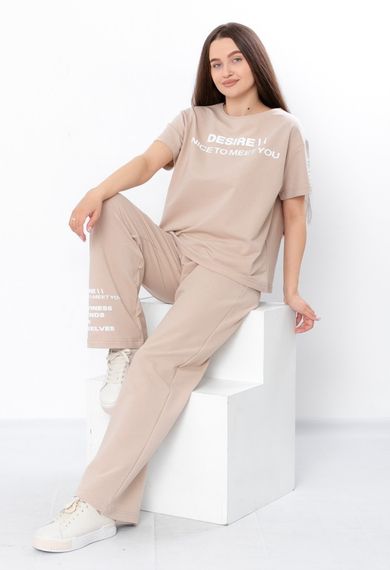 Костюм жіночий Носи своє 46 Бежевий (p-13988-157165) | Зображення 1