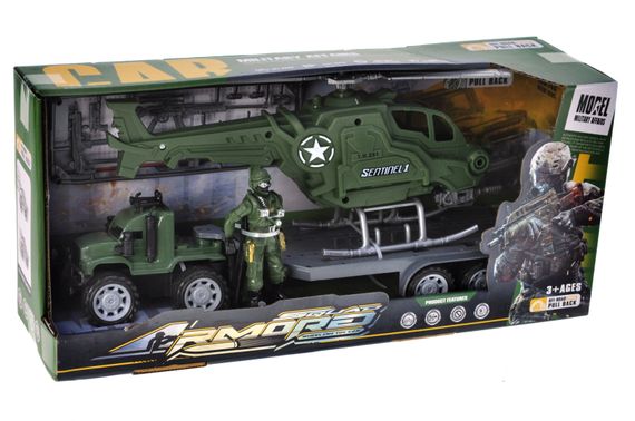 Машина 4-2 військова з набором, в коробці р.39,5x11,5x17,5 см YG Toys