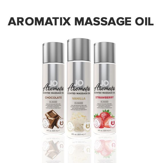 Натуральна масажна олія JO Aromatix Massage Oil Vanilla 120 мл | Зображення 4