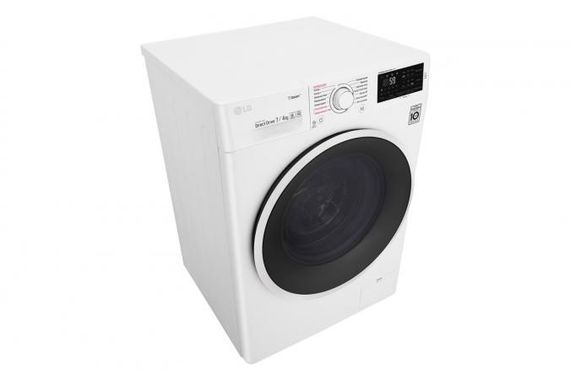 Стир.-сушильная машина LG F2J6HG0W, 7кг (4кг), 1000, В, Пар, глубина 45см, Дисплей, Инвертор, Белый (F2J6HG0W) | Зображення 3