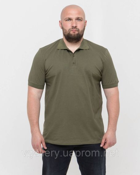 Чоловіча футболка ПОЛО Хакі для ЗСУ, футболка військова Хакі, футболка чоловіча ПОЛО Хакі, футболка ЗСУ