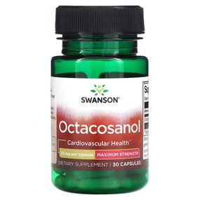 Октакозанол Swanson Octacosanol Maximum Strength 20 mg 30 Capsules