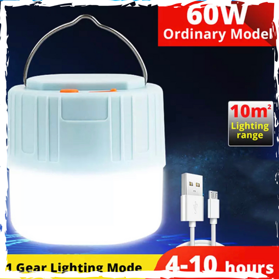 Сонячний світлодіодний ліхтар, кемпінгова лампа, лед лампа, Led-лампа. 1500mAh, 60W | Зображення 2