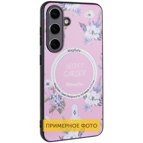 TPU+PC чохол Secret Garden with MagFit для Samsung Galaxy S23 FE Pink
