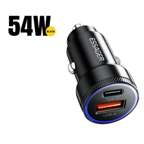 Автомобильное зарядное устройство Essager 54W USB 5A Quick Charging Type C (sv3827)