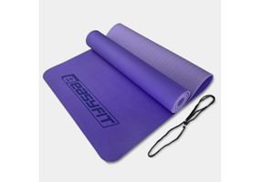 Килимок для йоги та фітнесу EasyFit TPE+TC 6 мм двошаровий бузковий (EF-1924-VV)