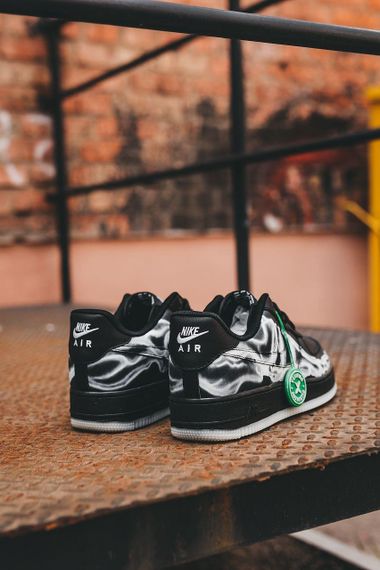 Кросівки чоловічі N-ike Air Force 1 Skeleton Black | Зображення 3
