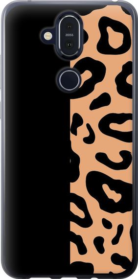 Чехол на Nokia 8.1 Пятна леопарда "4269u-1620-17620"