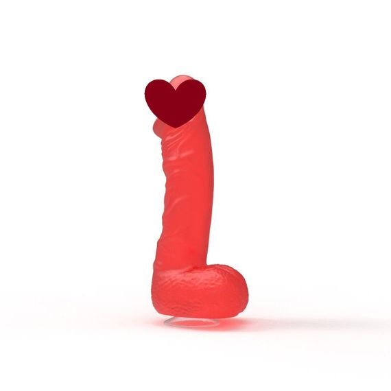 Крафтове мило-член із присоскою Pure Bliss MINI Red, натуральне Sex Aura